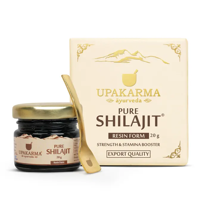 Upakarma Pure Shilajeet / Shilajit Resin 20g - Strength and Stamina Booster Pack 1