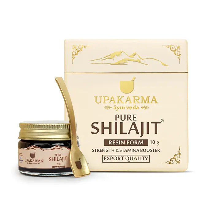 Upakarma Ayurveda Pure Shilajit Resin Form - Natural Strength & Stamina Booster